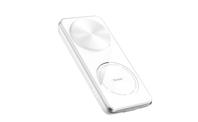 Mcdodo CH-1150 3in1 Foldable Magnetic Wireless Charger And Stand - White